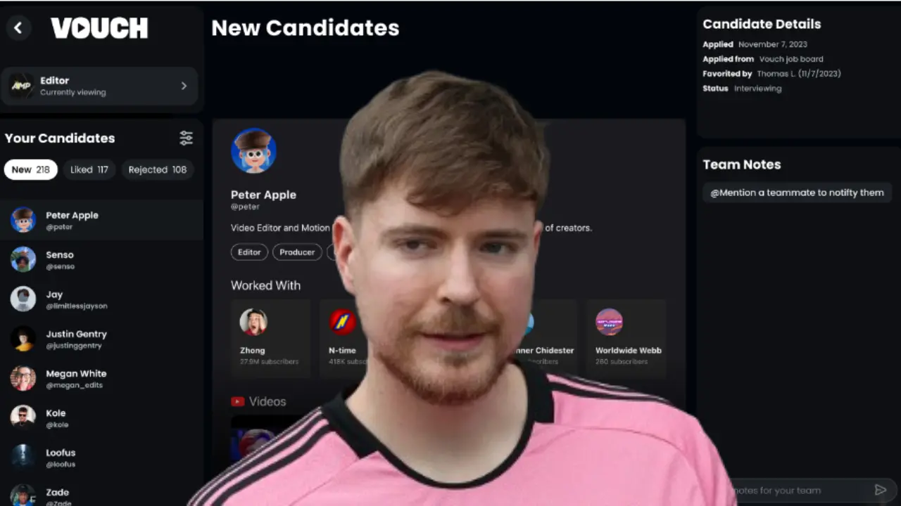 MrBeast Acquires Vouch: Transforming Hiring for Creators